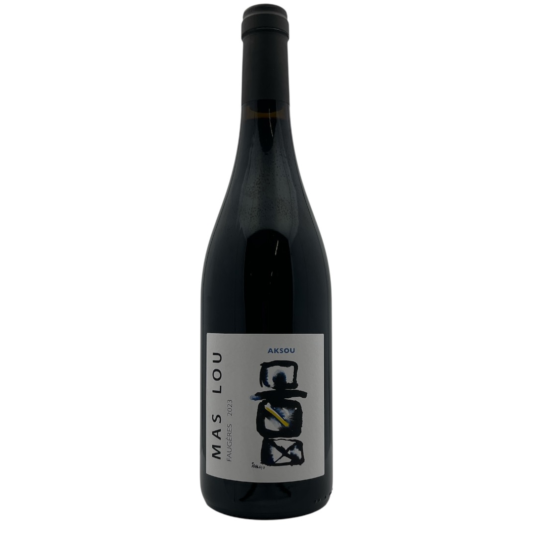 Bouteille de vin rouge du Mas Lou cuvée Aksou