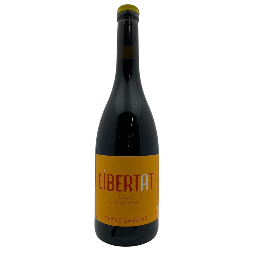 Libertat, une bouteille de vin rouge de Terre Ensems.