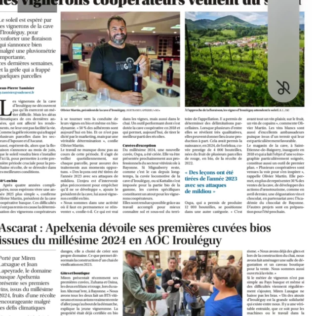 On parle d 'irouleguy...@journalsudouest